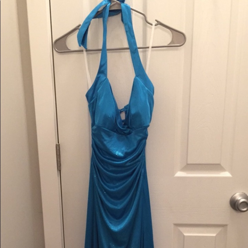Blue prom dress